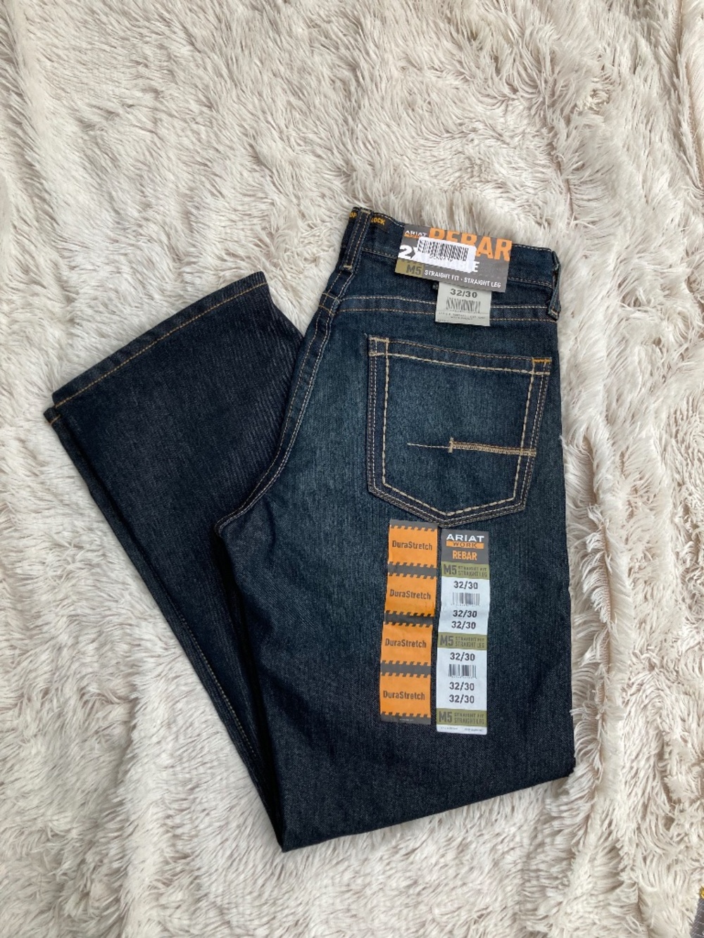NWT Ariat Mens Work Rebar Jeans Size 32/30